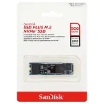 Disco SSD SanDisk PLUS NVMe 500GB, PCIe 3.0, M.2 2280