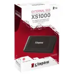 Disco Externo SSD Kingston XS1000 2TB, USB 3.2 Gen 2 tipo C, Negro
