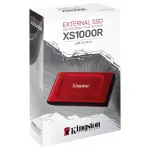 Disco Externo SSD Kingston XS1000, USB 3.2 Gen 2 tipo C, Rojo