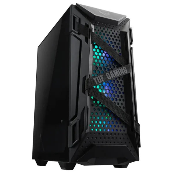 Gabinete ASUS TUF Gaming GT301, ATX, Sin Fuente, 1 Fan 12 cm + 3 Fan 12 cm ARGB, Negro