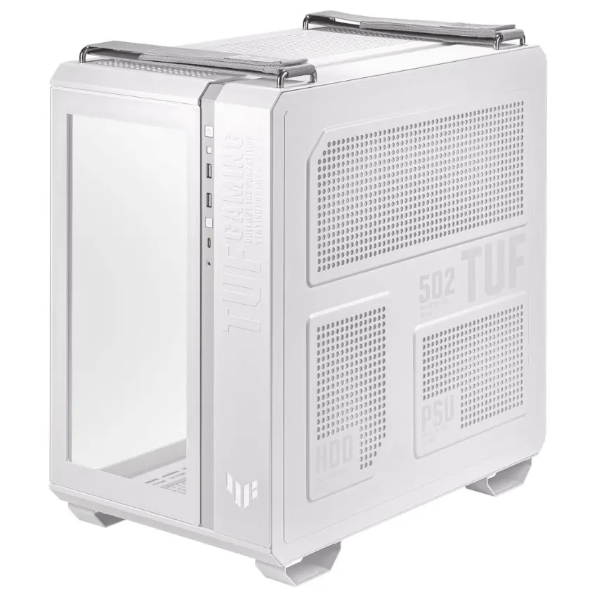 Gabinete ASUS TUF Gaming GT502, ATX, Sin Fuente, 2 Vidrios Templados, Blanco Gabinete ASUS TUF Gaming GT502, ATX, Sin Fuente, 2 Vidrios Templados, Blanco