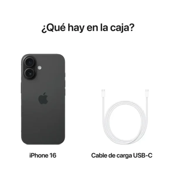 Celular Apple iPhone 16 / 16 Plus, Black, Negro