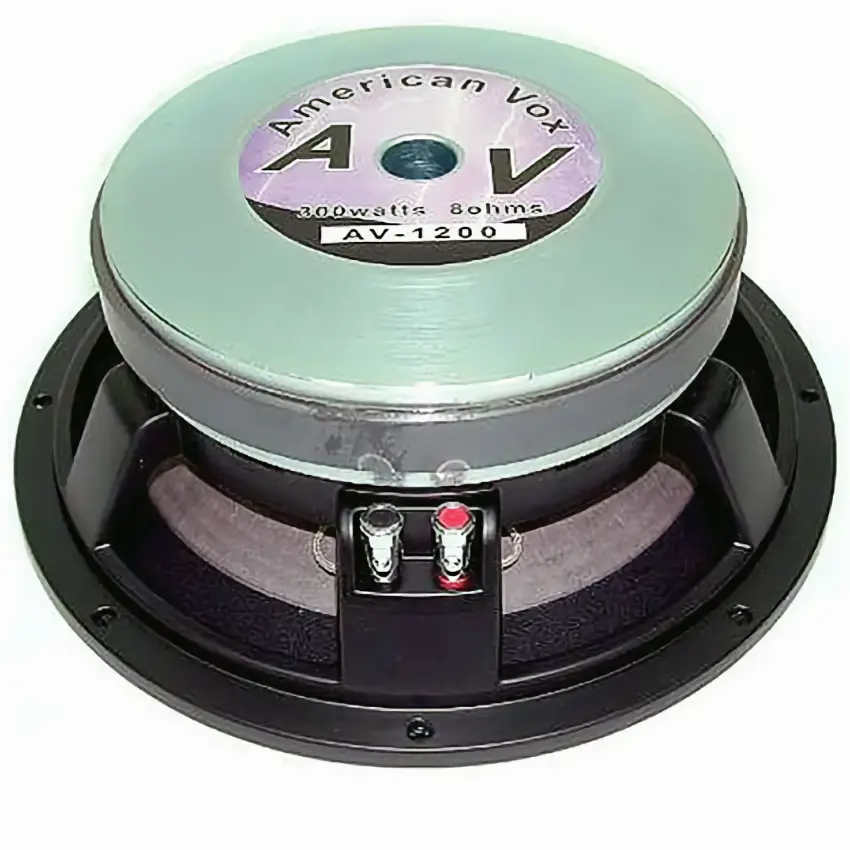 Parlante American Vox AV-1200 de 12", 300 W, 98 dB, 8 ohms