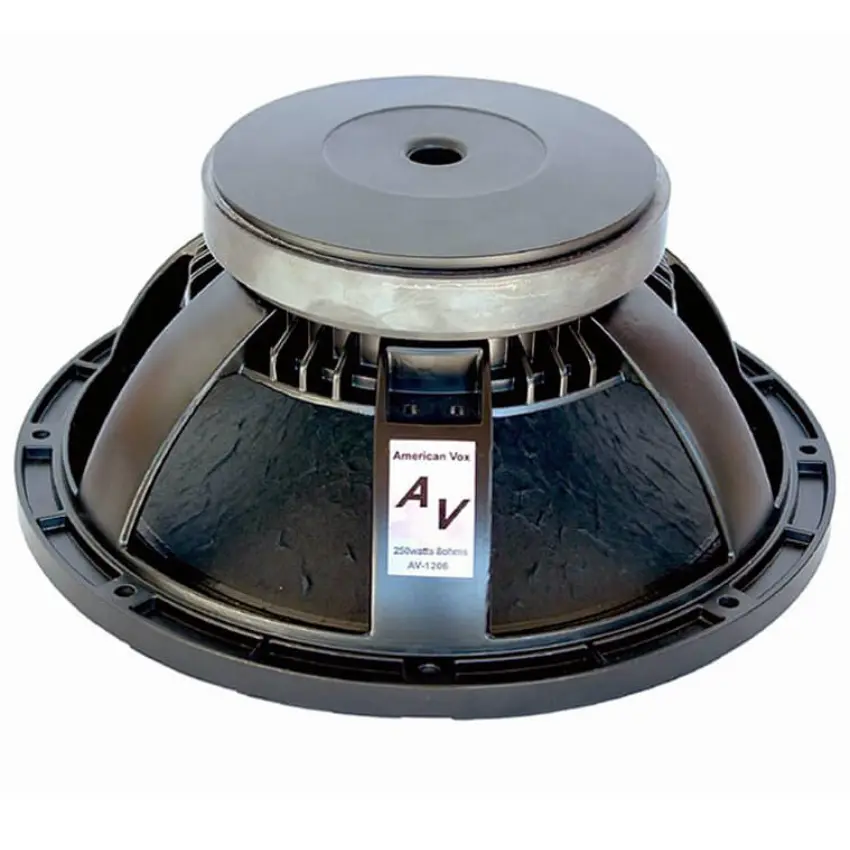 Parlante American Vox AV-1206 de 12", 250 W, 101 dB, 8 ohms