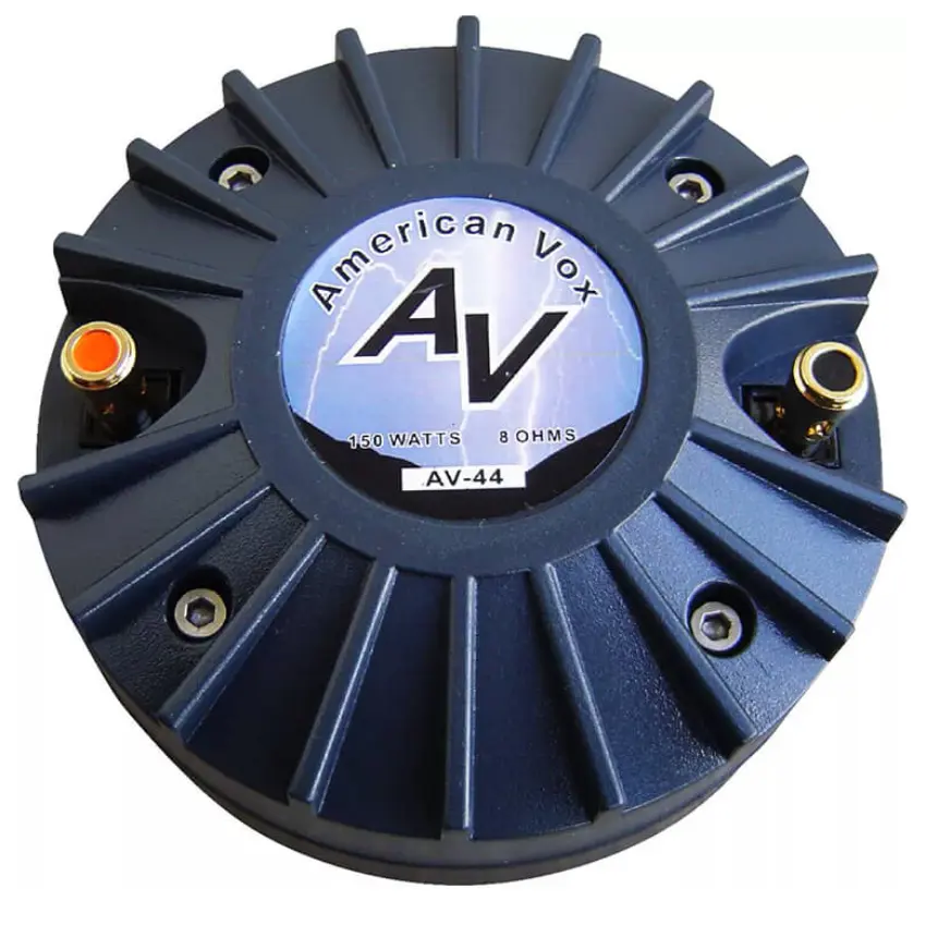 Driver de Compresión American Vox AV-44 de 1", 75 W, 107 dB, 8 ohms, Bolt-On