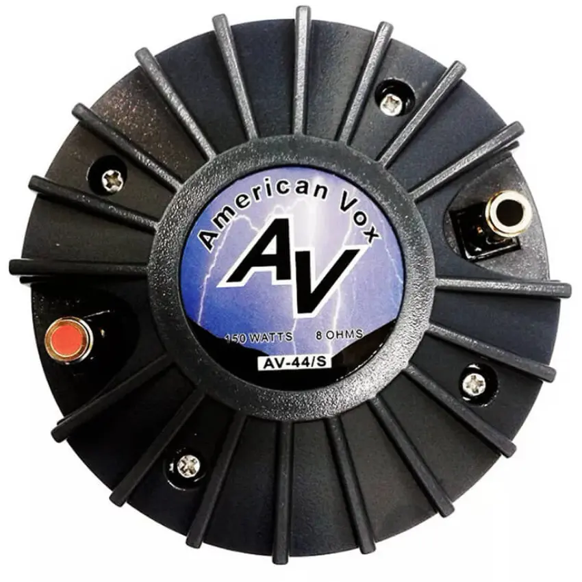 Driver de Compresión American Vox AV-44/S de 1", 75 W, 107 dB, 8 ohms, Screw-On