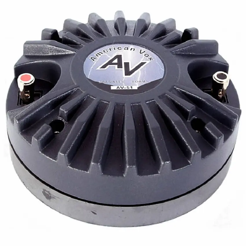Driver de Compresión American Vox AV-51 de 1", 100 W, 109 dB, 8 ohms, Bolt-On