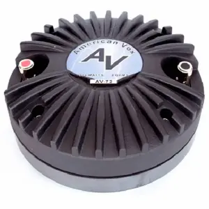 Driver de Compresión American Vox AV-72 de 2", 150 W, 105 dB, 8 ohms, Bolt-On