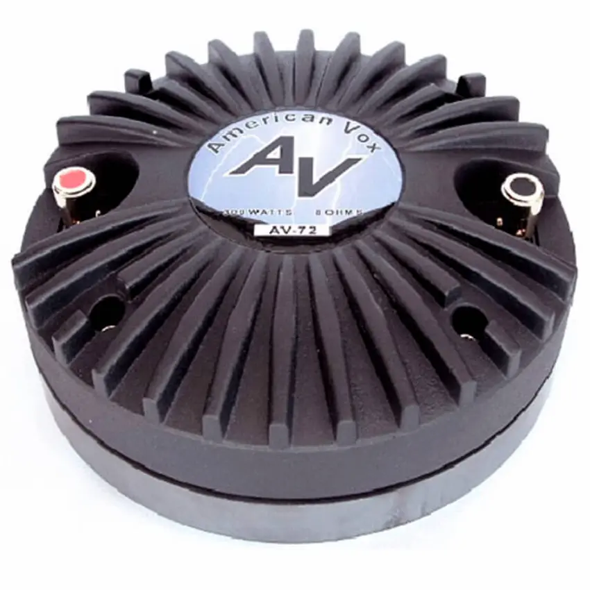 Driver de Compresión American Vox AV-72 de 2", 150 W, 105 dB, 8 ohms, Bolt-On