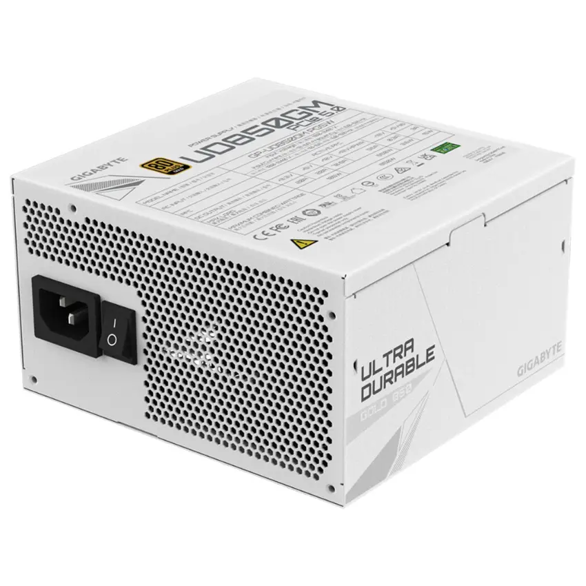 Fuente de alimentación modular Gigabyte UD850GM PG5W 850W 80 PLUS Gold, Preparada para PCIe 5.0 Fuente de alimentación modular Gigabyte UD850GM PG5W 850W 80 PLUS Gold, Preparada para PCIe 5.0