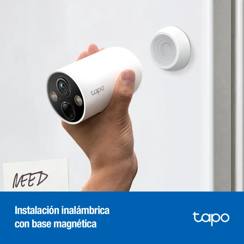 Cámara de Seguridad Wi-Fi TP-Link Tapo C425, 2K QHD, 4 MP, Visión nocturna color, Alimentada por batería, Exterior Cámara de Seguridad Wi-Fi TP-Link Tapo C425, 2K QHD, 4 MP, Visión nocturna color, Alimentada por batería, Exterior