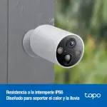 Cámara de Seguridad Wi-Fi TP-Link Tapo C425, 2K QHD, 4 MP, Visión nocturna color, Alimentada por batería, Exterior