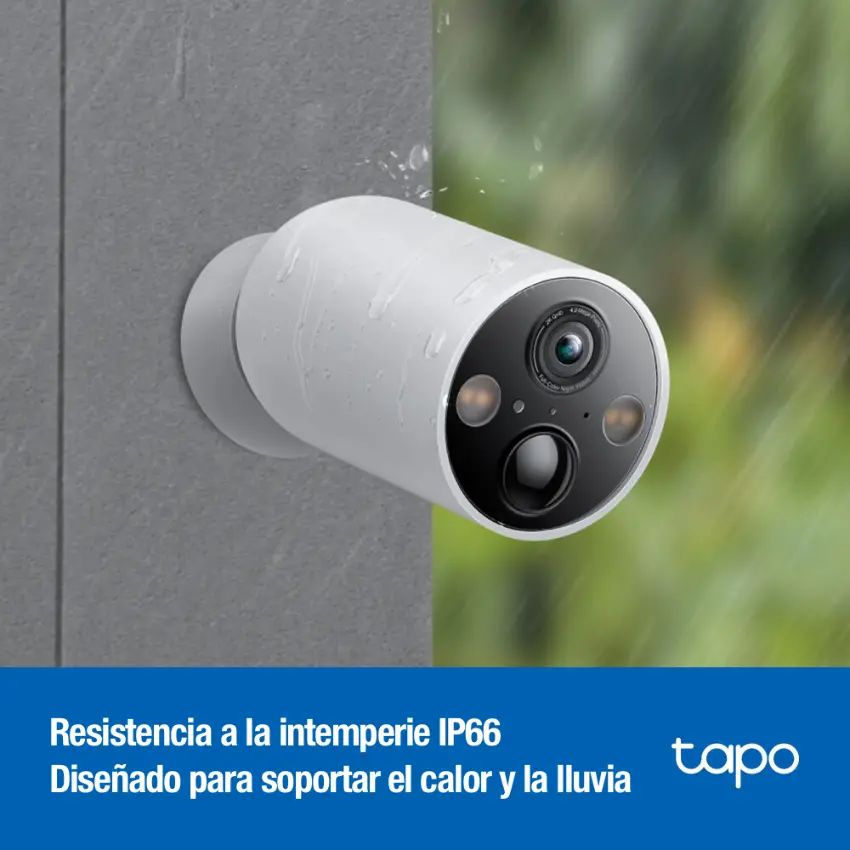 Cámara de Seguridad Wi-Fi TP-Link Tapo C425, 2K QHD, 4 MP, Visión nocturna color, Alimentada por batería, Exterior Cámara de Seguridad Wi-Fi TP-Link Tapo C425, 2K QHD, 4 MP, Visión nocturna color, Alimentada por batería, Exterior
