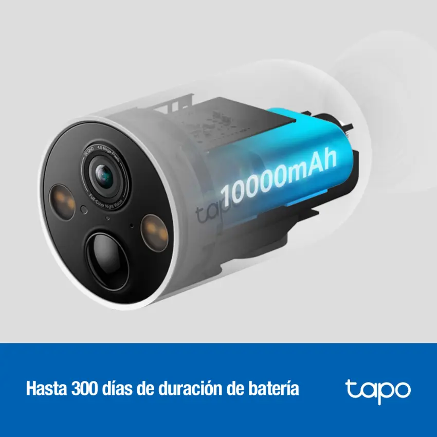 Cámara de Seguridad Wi-Fi TP-Link Tapo C425, 2K QHD, 4 MP, Visión nocturna color, Alimentada por batería, Exterior Cámara de Seguridad Wi-Fi TP-Link Tapo C425, 2K QHD, 4 MP, Visión nocturna color, Alimentada por batería, Exterior