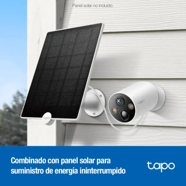 Cámara de Seguridad Wi-Fi TP-Link Tapo C425, 2K QHD, 4 MP, Visión nocturna color, Alimentada por batería, Exterior