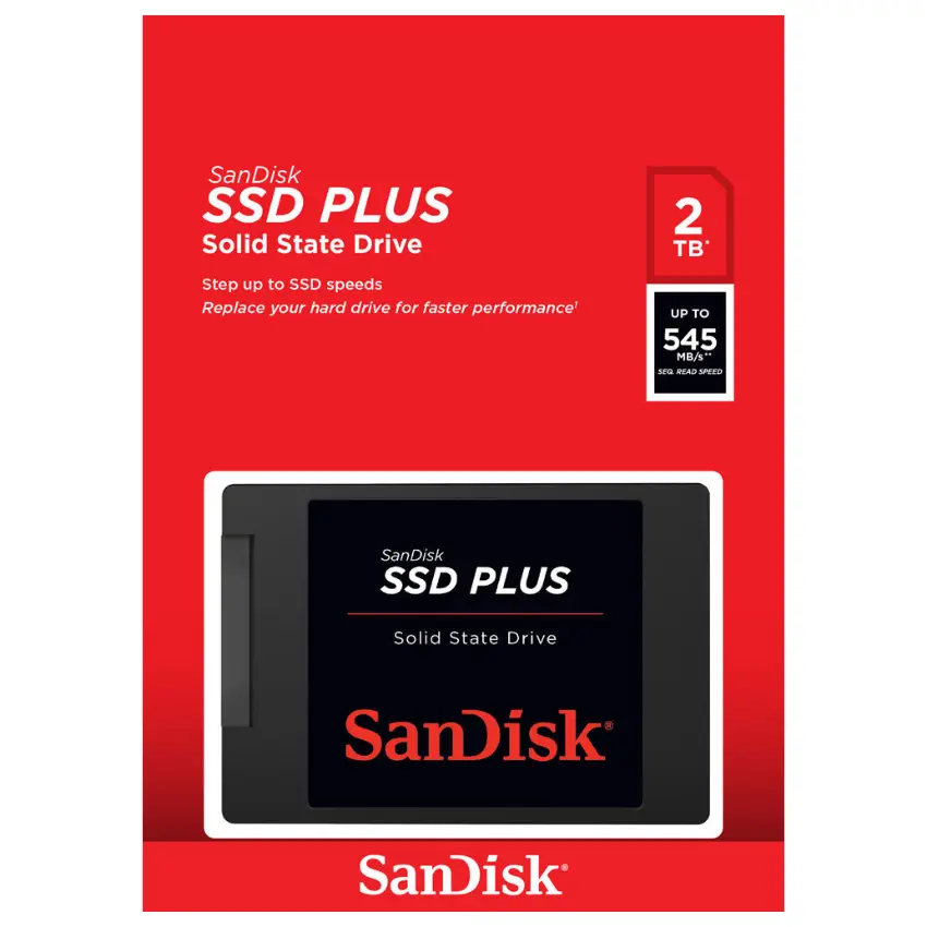 Disco SSD SanDisk SSD Plus 2TB, TLC, SATA3, 2.5" Disco SSD SanDisk SSD Plus 2TB, TLC, SATA3, 2.5"