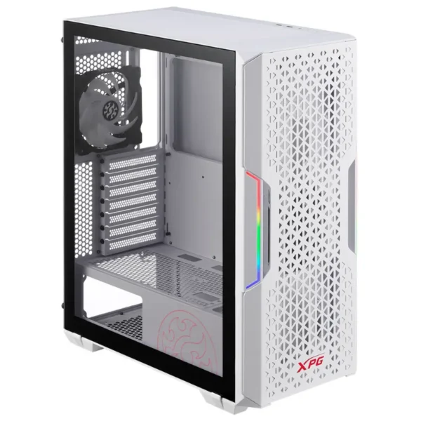 Gabinete ADATA XPG Starker Air, ATX, Sin Fuente, Vidrio Templado, 1 Fan 12 cm + 1 Fan 12 cm ARGB, Blanco