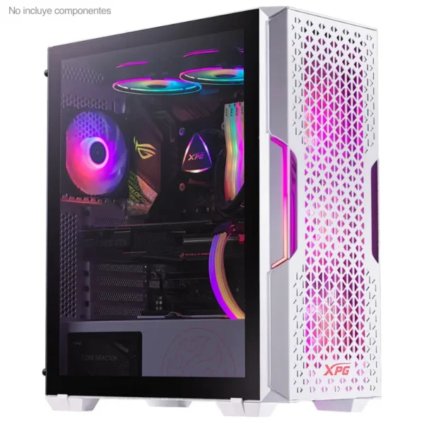 Gabinete ADATA XPG Starker Air, ATX, Sin Fuente, Vidrio Templado, 1 Fan 12 cm + 1 Fan 12 cm ARGB, Blanco