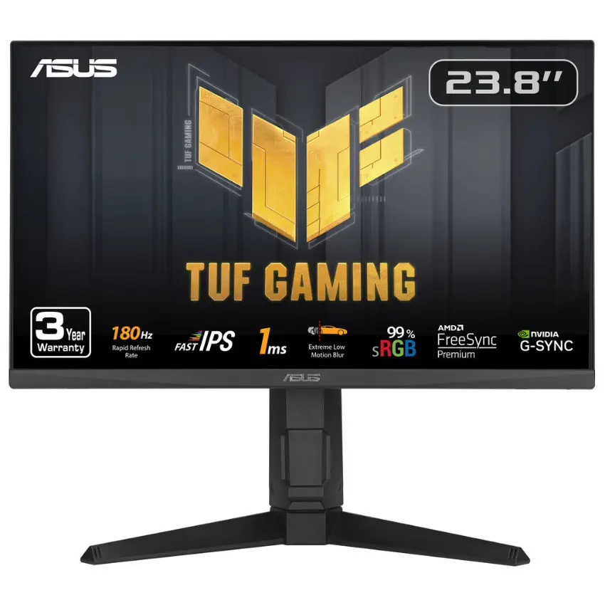Monitor Gamer ASUS TUF Gaming VG249QL3A-J, 23.8", 180Hz, IPS, 1920x1080, 1ms, DisplayPort, HDMI, Adaptive-Sync