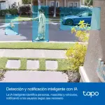 Cámara de Seguridad Wi-Fi TP-Link Tapo C420, 2K QHD, 4 MP, Visión nocturna color, Alimentada por batería, Exterior