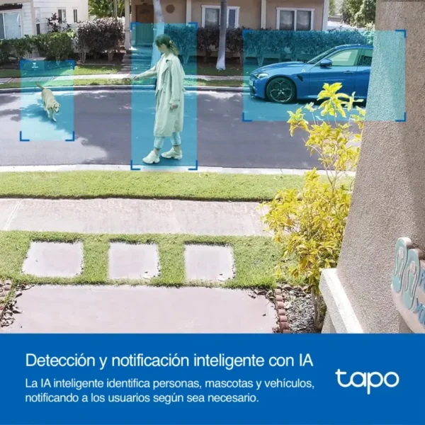 Cámara de Seguridad Wi-Fi TP-Link Tapo C420, 2K QHD, 4 MP, Visión nocturna color, Alimentada por batería, Exterior