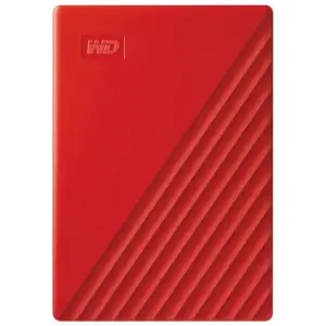 Disco Externo WD My Passport 1TB/2TB, USB 3.2 Gen 1, Rojo