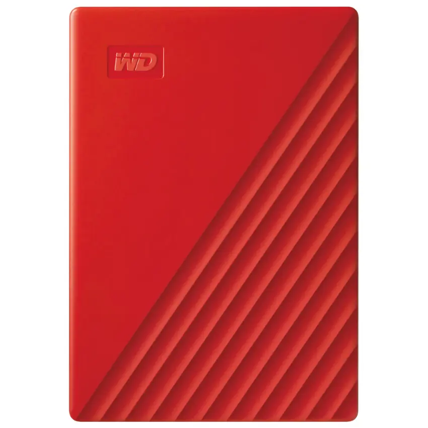 Disco Externo WD My Passport 1TB/2TB, USB 3.2 Gen 1, Rojo Disco Externo WD My Passport 1TB/2TB, USB 3.2 Gen 1, Rojo