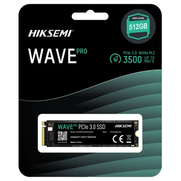 Disco SSD HIKSEMI WAVE Pro(P) 512GB, 3D NAND, PCIe Gen 3, M.2 2280