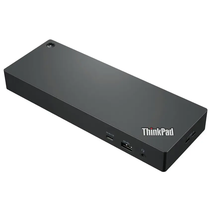 Hub Station Lenovo ThinkPad Thunderbolt 4 Dock con Adaptador de 300W, USB-C 3.2 Gen 2, 4 USB-A 3.2 Gen 2, RJ-45, 2 DisplayPort, HDMI, Hasta 230W Power Delivery, Docking Station