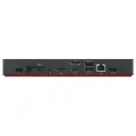 Hub Station Lenovo ThinkPad Thunderbolt 4 Dock con Adaptador de 300W, USB-C 3.2 Gen 2, 4 USB-A 3.2 Gen 2, RJ-45, 2 DisplayPort, HDMI, Hasta 230W Power Delivery, Docking Station