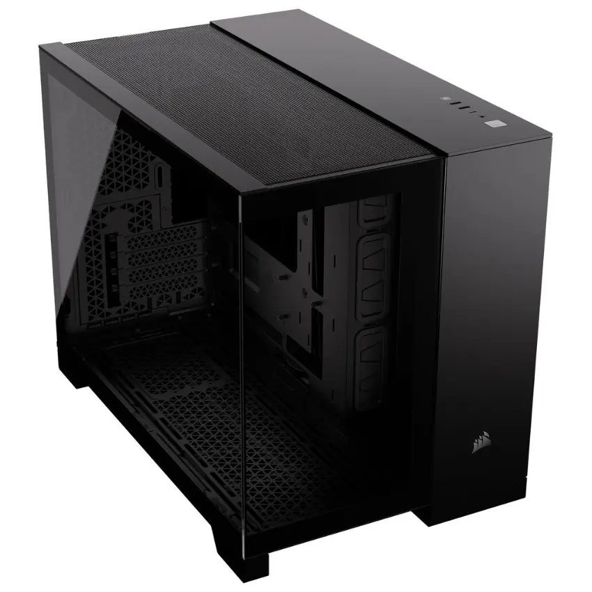 Gabinete Corsair 2500X, Micro-ATX, Sin Fuente, Vidrio Templado, Negro