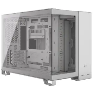 Gabinete Corsair 2500X, Micro-ATX, Sin Fuente, Vidrio Templado, Blanco