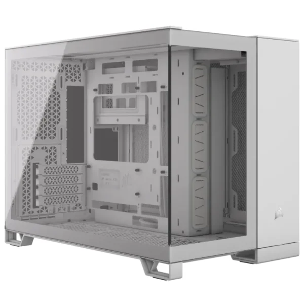 Gabinete Corsair 2500X, Micro-ATX, Sin Fuente, Vidrio Templado, Blanco