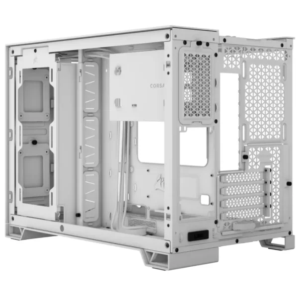 Gabinete Corsair 2500X, Micro-ATX, Sin Fuente, Vidrio Templado, Blanco