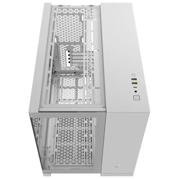 Gabinete Corsair 2500X, Micro-ATX, Sin Fuente, Vidrio Templado, Blanco