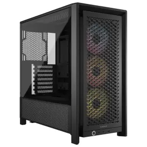 Gabinete Corsair FRAME 4000D RS ARGB, E-ATX, Sin Fuente, Vidrio Templado, 3 Fan 12 cm ARGB, Negro