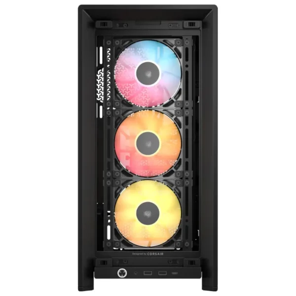 Gabinete Corsair FRAME 4000D RS ARGB, E-ATX, Sin Fuente, Vidrio Templado, 3 Fan 12 cm ARGB, Negro