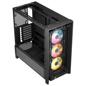 Gabinete Corsair FRAME 4000D RS ARGB, E-ATX, Sin Fuente, Vidrio Templado, 3 Fan 12 cm ARGB, Negro