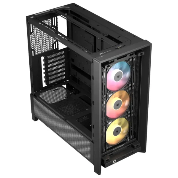 Gabinete Corsair FRAME 4000D RS ARGB, E-ATX, Sin Fuente, Vidrio Templado, 3 Fan 12 cm ARGB, Negro