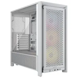 Gabinete Corsair FRAME 4000D RS ARGB, E-ATX, Sin Fuente, Vidrio Templado, 3 Fan 12 cm ARGB, Blanco