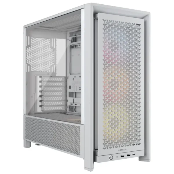 Gabinete Corsair FRAME 4000D RS ARGB, E-ATX, Sin Fuente, Vidrio Templado, 3 Fan 12 cm ARGB, Blanco