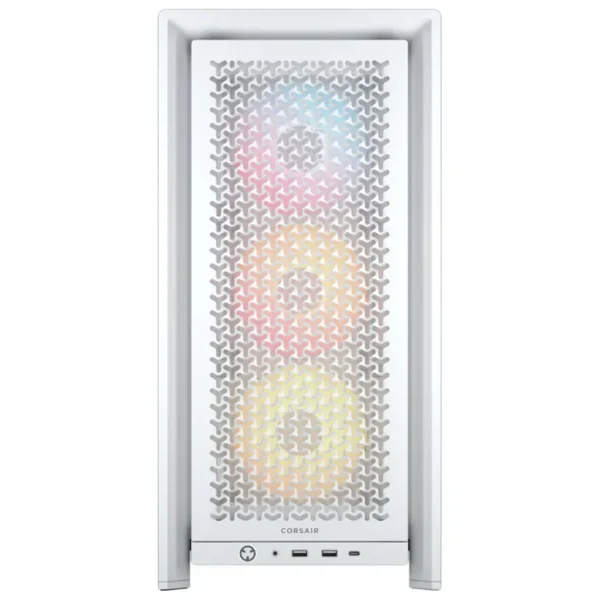 Gabinete Corsair FRAME 4000D RS ARGB, E-ATX, Sin Fuente, Vidrio Templado, 3 Fan 12 cm ARGB, Blanco