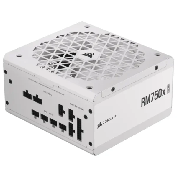 Fuente de alimentación modular Corsair RM750x SHIFT, 750W, 80 PLUS Gold, Blanco, Interfaz de cableado lateral