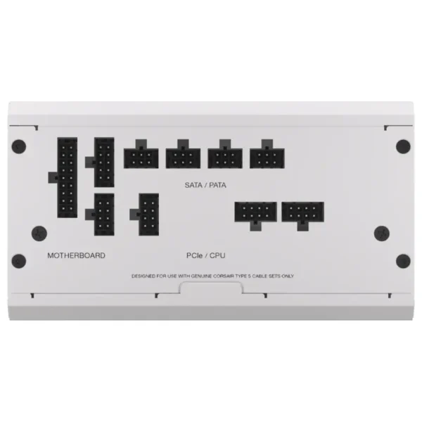 Fuente de alimentación modular Corsair RM750x SHIFT, 750W, 80 PLUS Gold, Blanco, Interfaz de cableado lateral