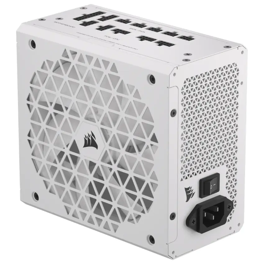 Fuente de alimentación modular Corsair RM850x SHIFT, 850W, 80 PLUS Gold, Blanco, Interfaz de cableado lateral