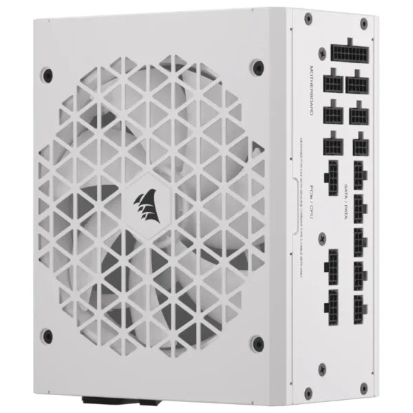 Fuente de alimentación modular Corsair RM1000x SHIFT, 1000W, 80 PLUS Gold, Blanco, Interfaz de cableado lateral