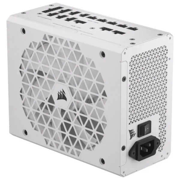 Fuente de alimentación modular Corsair RM1000x SHIFT, 1000W, 80 PLUS Gold, Blanco, Interfaz de cableado lateral
