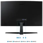 Monitor Samsung S3 S36GD, 24", 100Hz, VA 1800R, 1920x1080, 4ms, HDMI, VGA