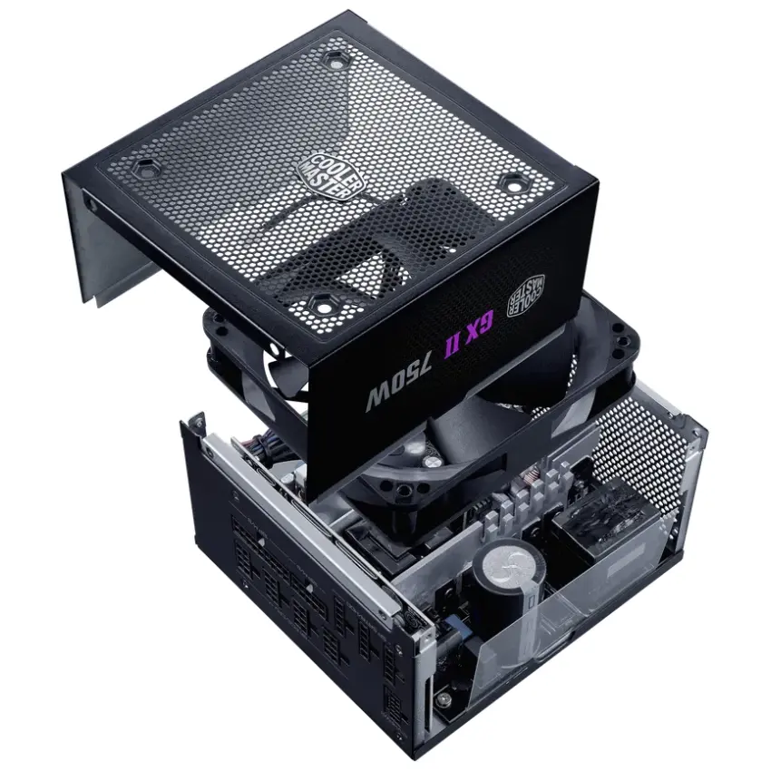 Fuente de alimentación modular Cooler Master GX II Gold 750 ATX 3.1, 750W 80 PLUS Gold