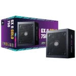 Fuente de alimentación modular Cooler Master GX II Gold 750 ATX 3.1, 750W 80 PLUS Gold